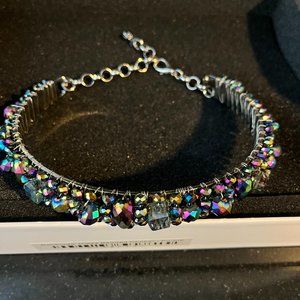 Rochinda Beaded Necklace  - Purple